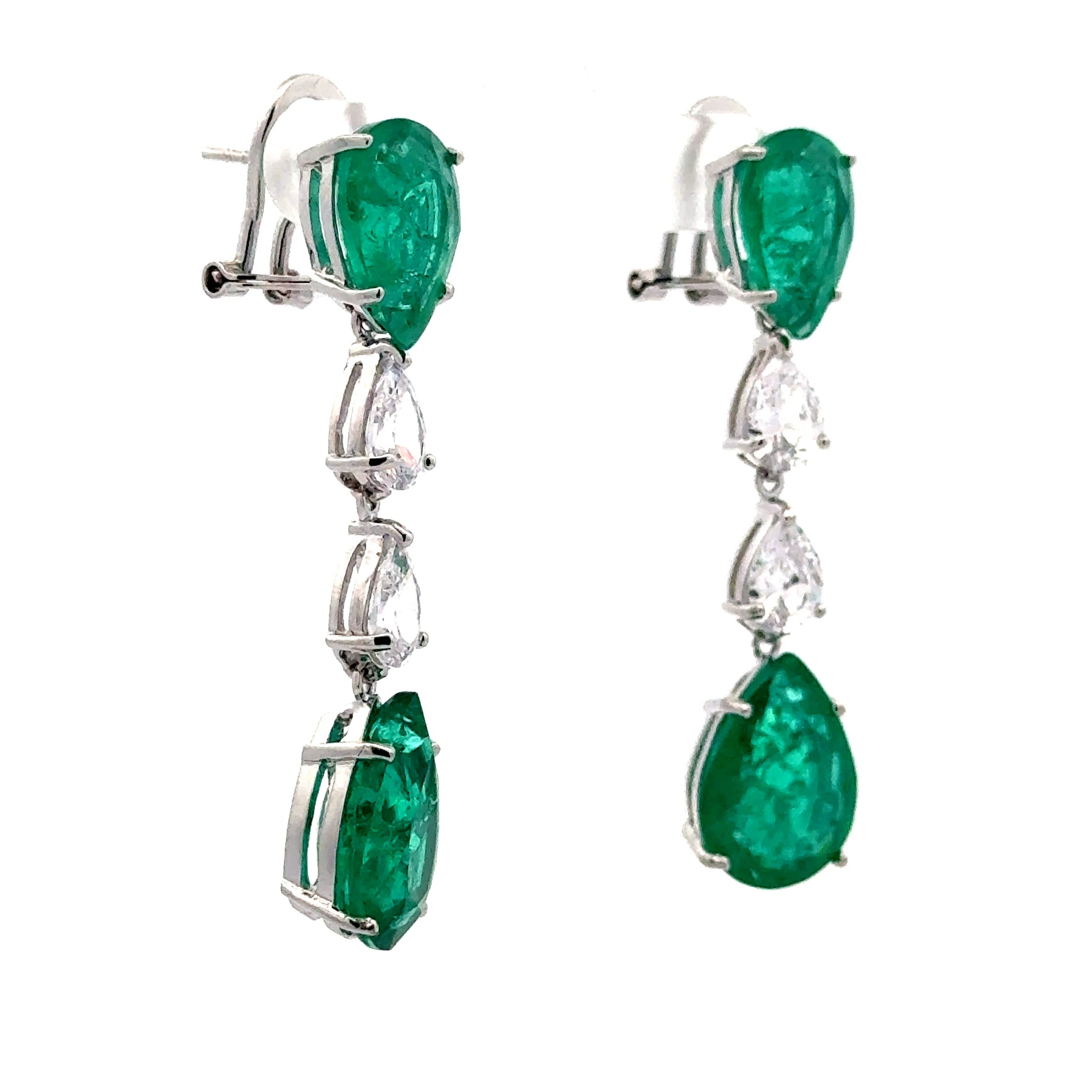 Emerald Teardrop Earrings