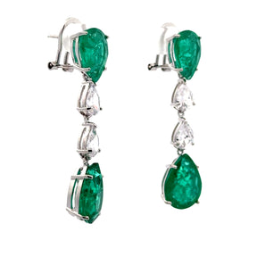 Emerald Teardrop Earrings