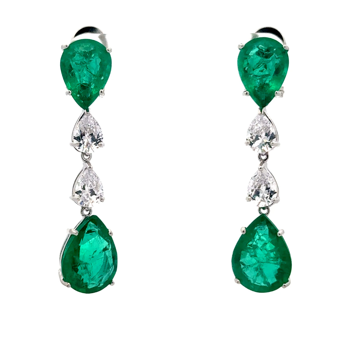 Emerald Teardrop Earrings