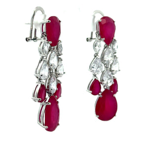 Ruby Chandelier Earrings