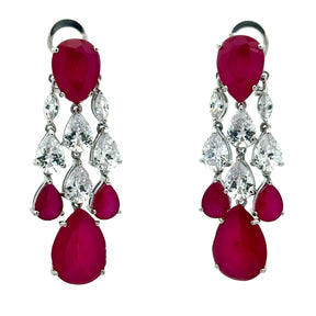 Ruby Chandelier Earrings