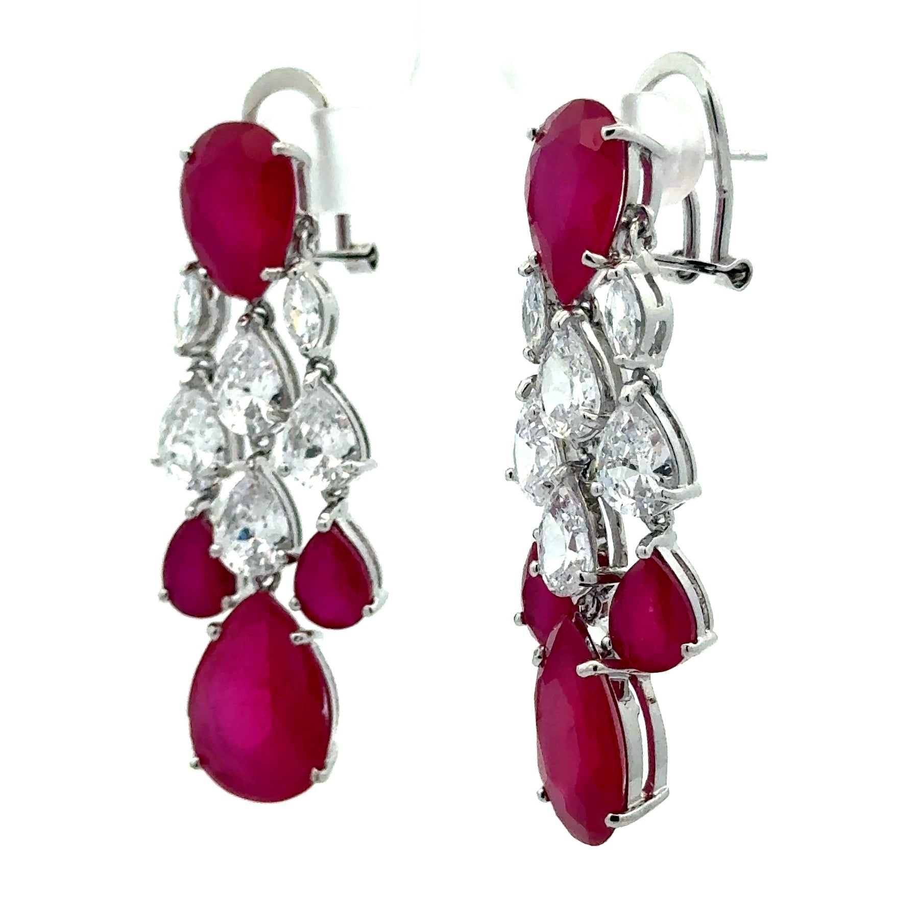Ruby Chandelier Earrings