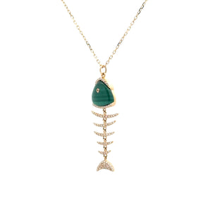 Malachite Pesce Necklace