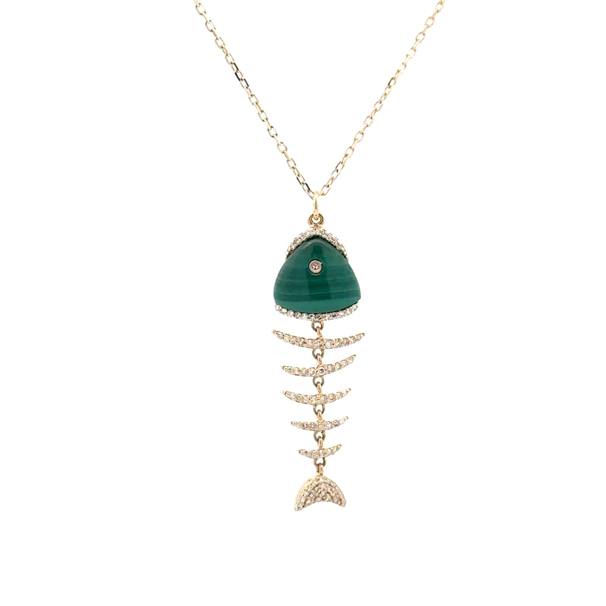 Malachite Pesce Necklace