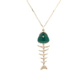 Malachite Pesce Necklace