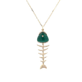 Malachite Pesce Necklace