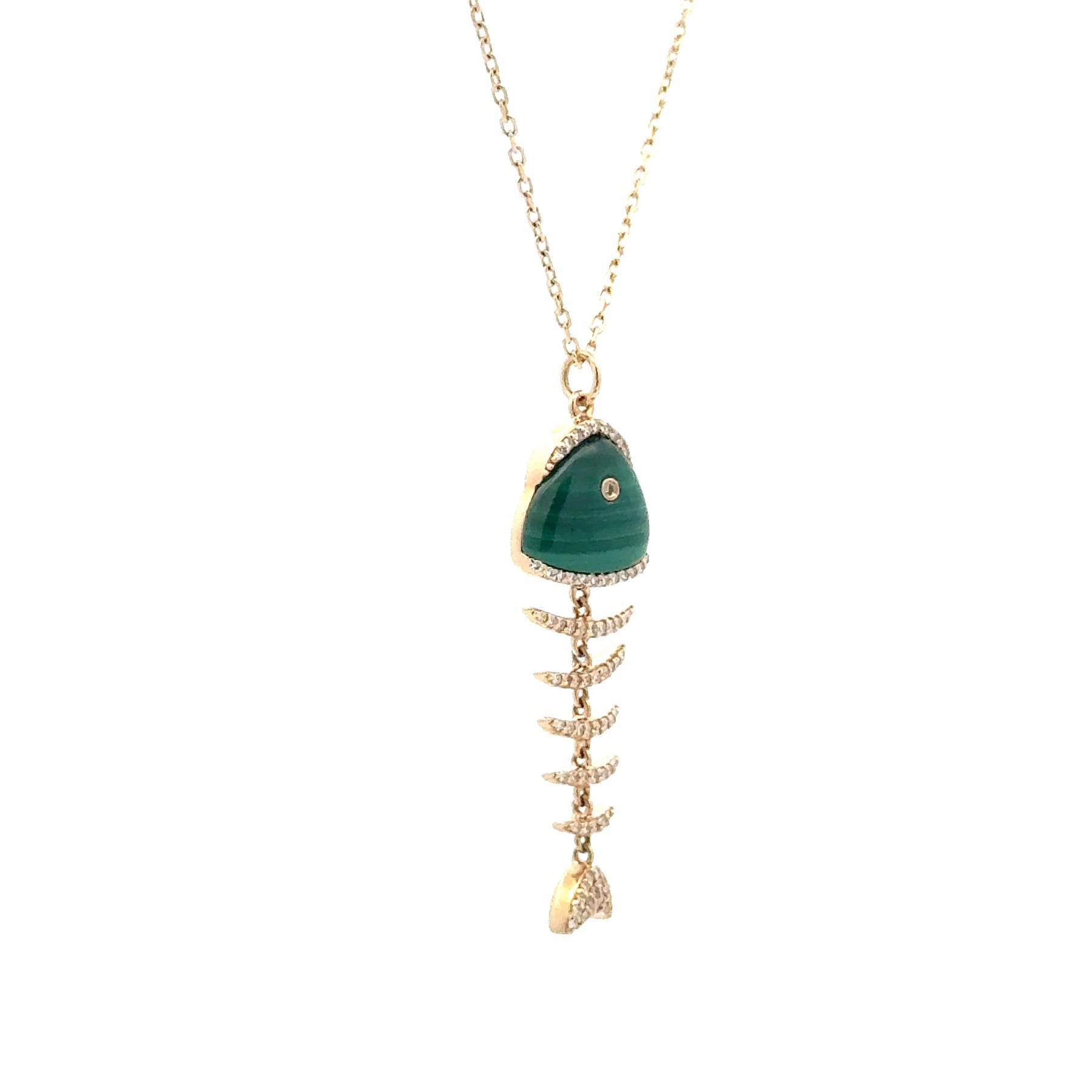 Malachite Pesce Necklace