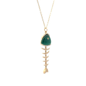 Malachite Pesce Necklace