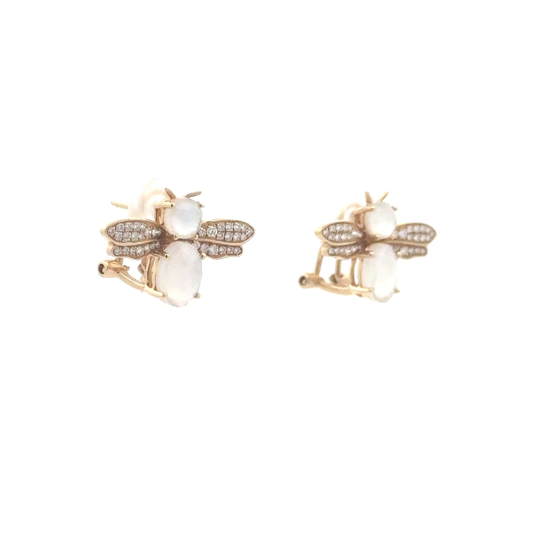 Mother of Pearl Bee Earrings