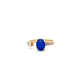 Signature - Blue Sapphire and Diamond Toi et Moi Ring