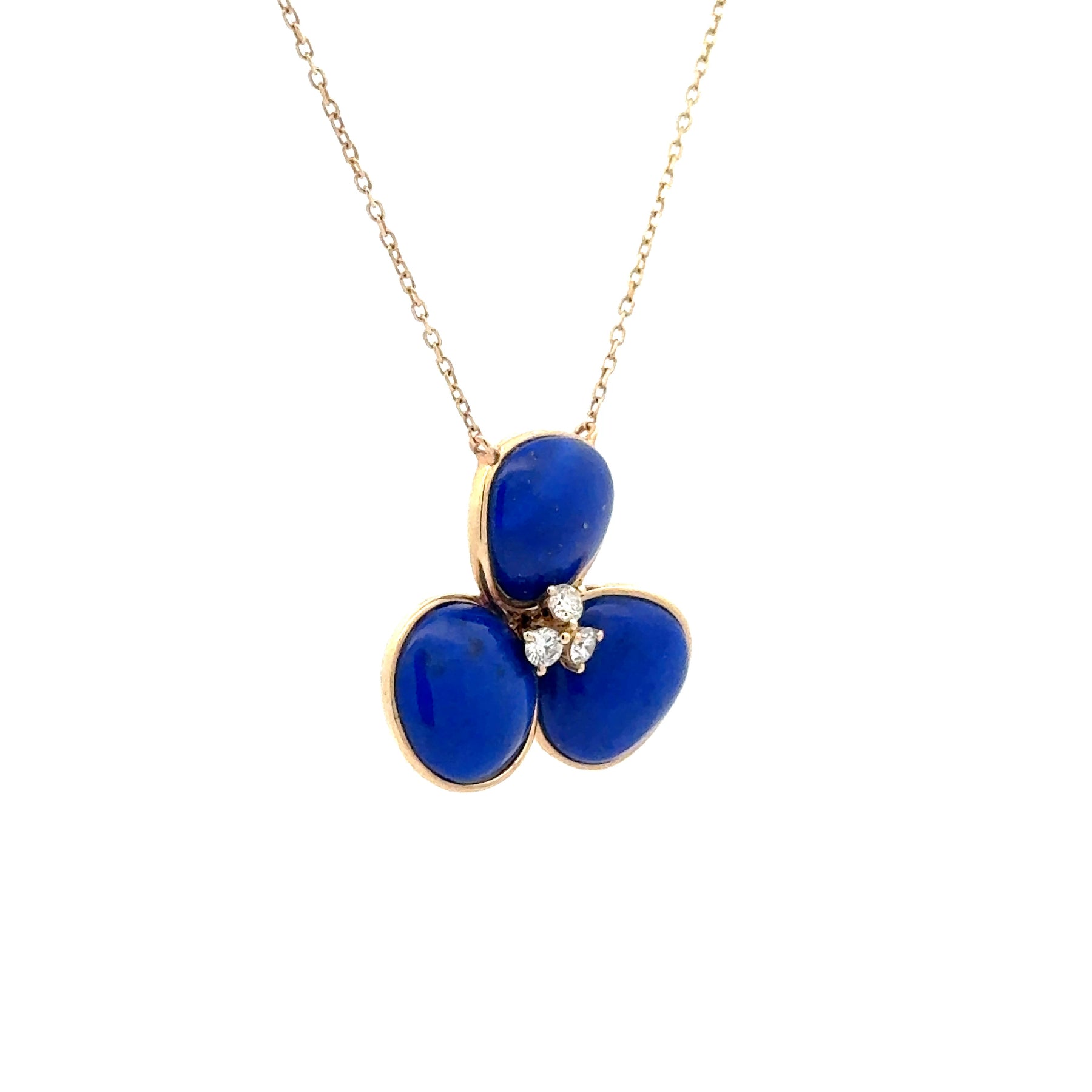 Lapis Lazuli Trio Bloom Necklace