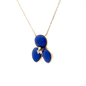 Lapis Lazuli Trio Bloom Necklace