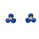 Lapis Lazuli Trio Bloom Earrings