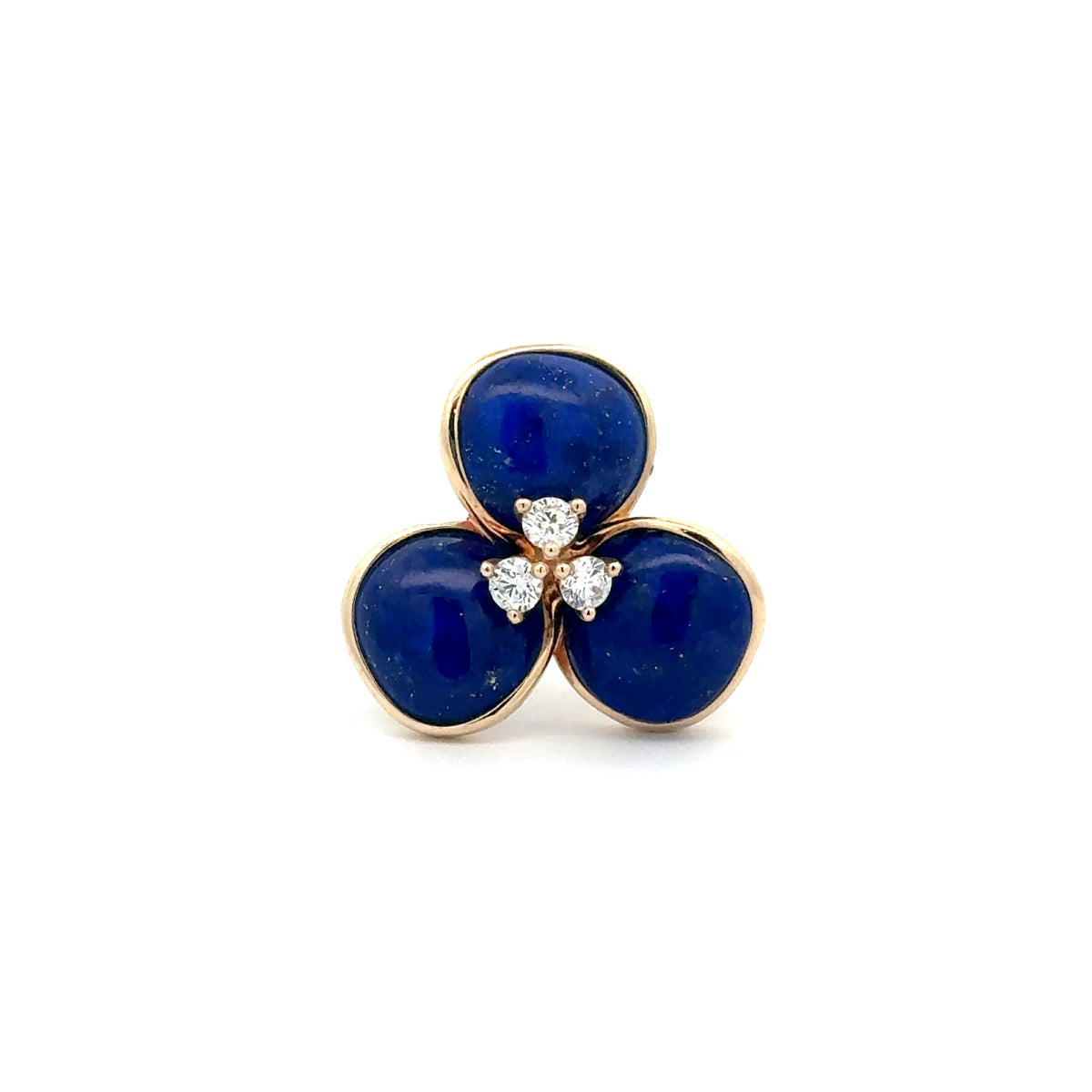 Lapis Lazuli Trio Bloom Ring