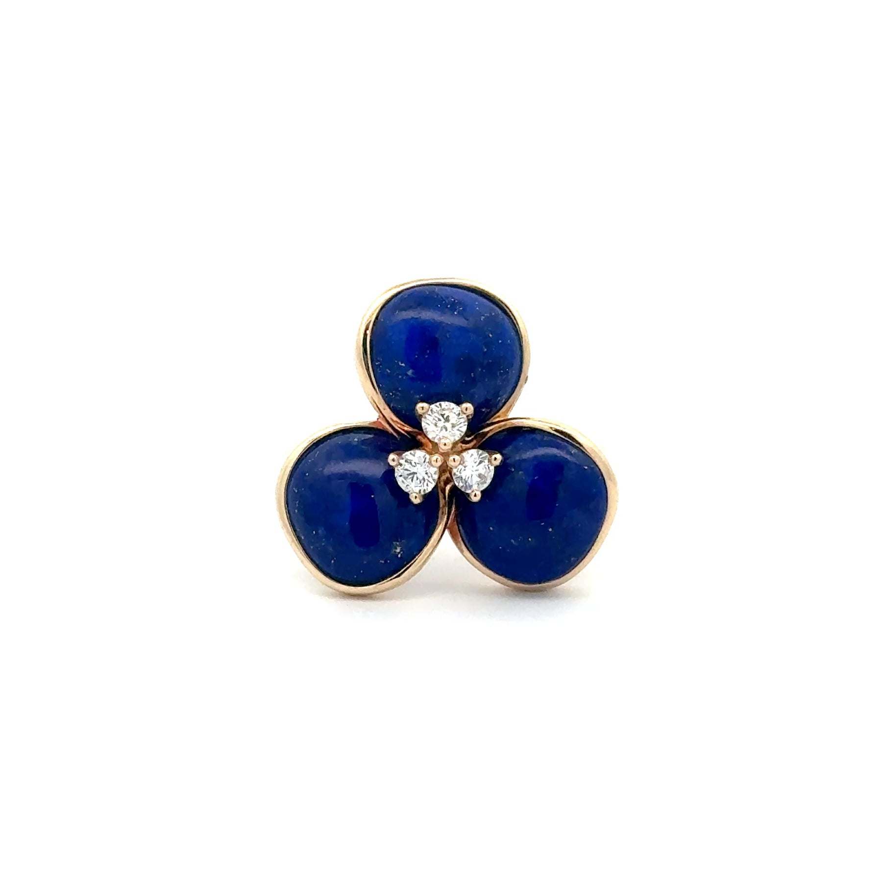 Lapis Lazuli Trio Bloom Ring
