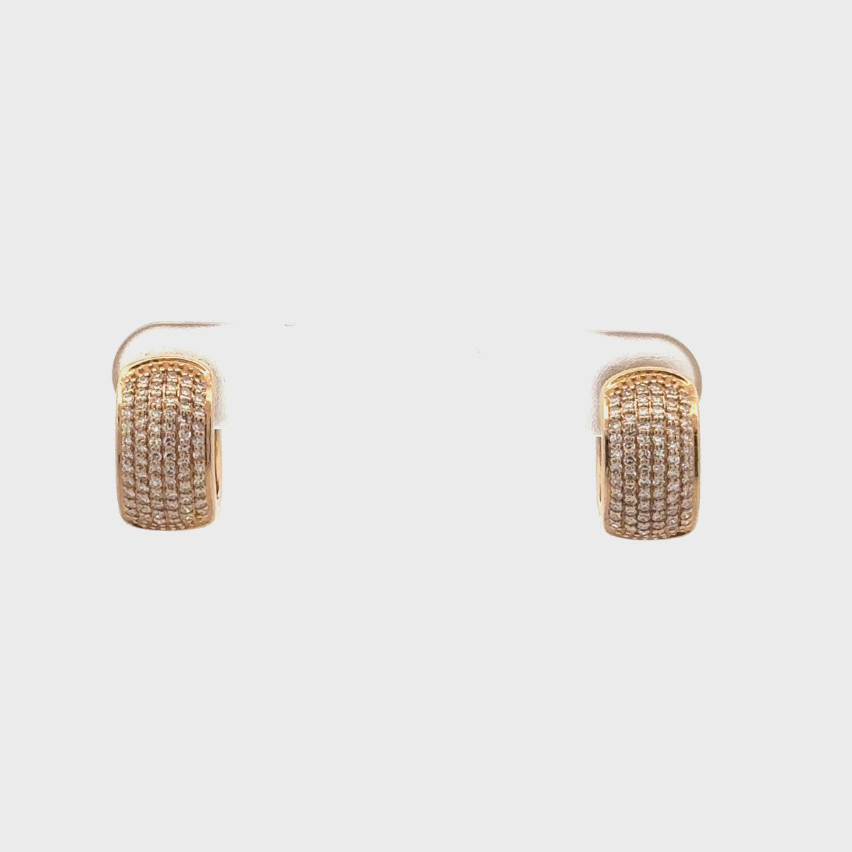 Pavé Diamond Chunky Huggies