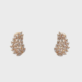 Diamond Angel Wing Earrings