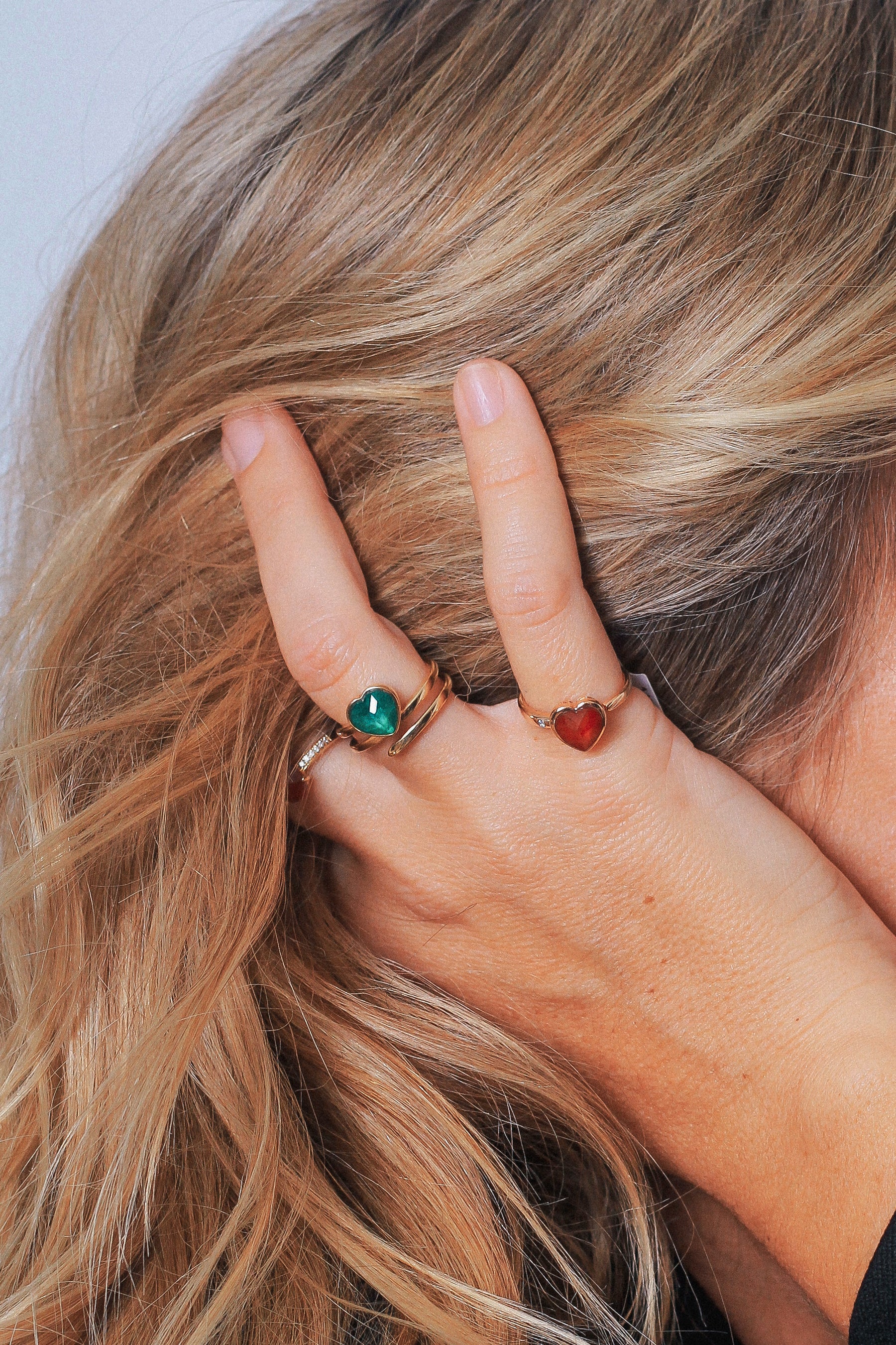 Blair Ruby & Diamond Heart Ring