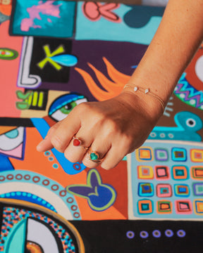 Blair Emerald Heart Ring