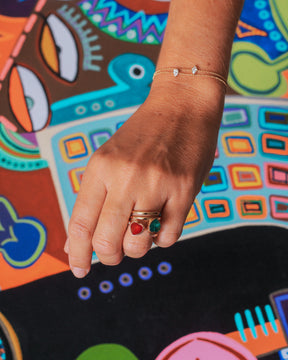 Blair Ruby & Diamond Heart Ring