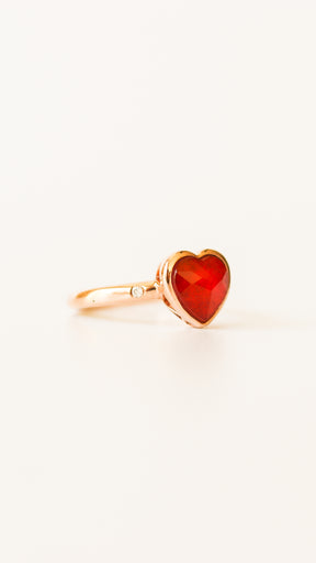 Blair Ruby & Diamond Heart Ring