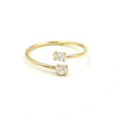 Flexible Double Diamond Ring