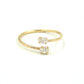 Flexible Double Diamond Ring