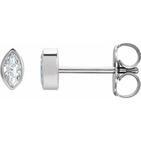 Marchesa Solitaire Diamond Earrings