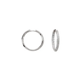 Rovescia Pave Diamond Hoops