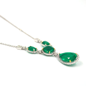 Russian Quartz and Diamond Necklace