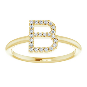 Sigla Diamond Initial Ring