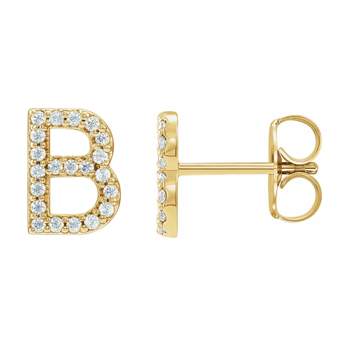 Sigla Diamond Initial Studs