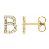 Sigla Diamond Initial Studs