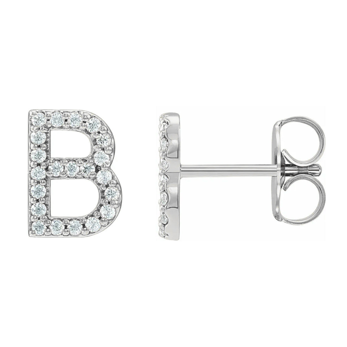 Sigla Diamond Initial Studs