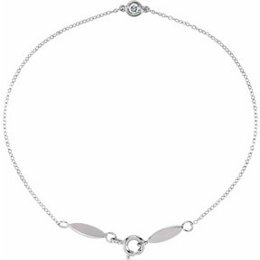 Single Bezel Diamond Bracelet