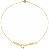 Single Bezel Diamond Bracelet