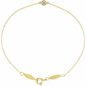 Single Bezel Diamond Bracelet