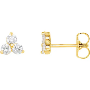 Tripletta Diamond Studs