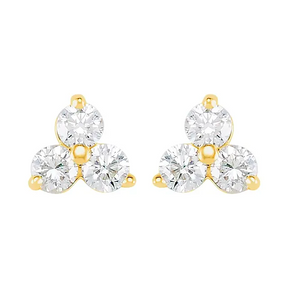 Tripletta Diamond Studs