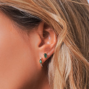 Piccolo Emerald Studs