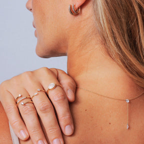 Diamond Spiral Ring