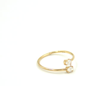 Flexible Double Diamond Ring