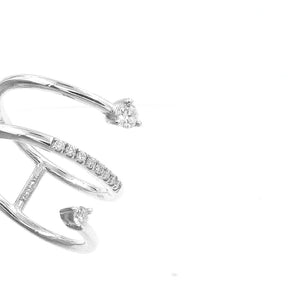 Diamond Spiral Ring