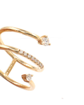 Diamond Spiral Ring